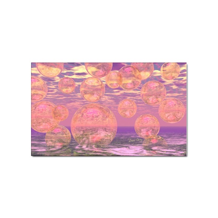 Glorious Skies, Abstract Pink And Yellow Dream Sticker 10 Pack (Rectangle)