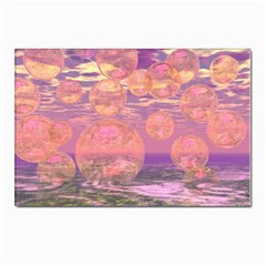 Glorious Skies, Abstract Pink And Yellow Dream Postcard 4 x 6  (10 Pack) by DianeClancy