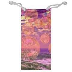 Glorious Skies, Abstract Pink And Yellow Dream Jewelry Bag