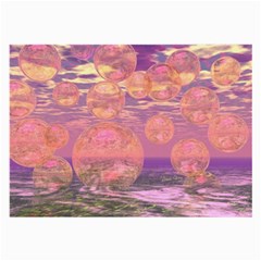 Glorious Skies, Abstract Pink And Yellow Dream Glasses Cloth (large, Two Sided) by DianeClancy