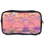 Glorious Skies, Abstract Pink And Yellow Dream Travel Toiletry Bag (One Side) Front