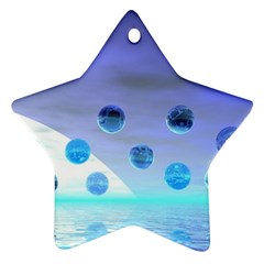 Moonlight Wonder, Abstract Journey To The Unknown Star Ornament