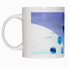 Moonlight Wonder, Abstract Journey To The Unknown White Coffee Mug by DianeClancy