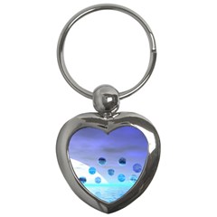 Moonlight Wonder, Abstract Journey To The Unknown Key Chain (heart) by DianeClancy