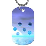 Moonlight Wonder, Abstract Journey To The Unknown Dog Tag (Two-sided)  Front