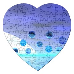 Moonlight Wonder, Abstract Journey To The Unknown Jigsaw Puzzle (heart) by DianeClancy