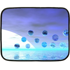 Moonlight Wonder, Abstract Journey To The Unknown Mini Fleece Blanket (two Sided) by DianeClancy