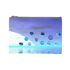 Moonlight Wonder, Abstract Journey To The Unknown Cosmetic Bag (large) by DianeClancy