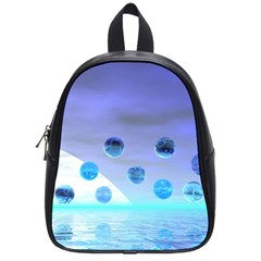 Moonlight Wonder, Abstract Journey To The Unknown School Bag (small) by DianeClancy