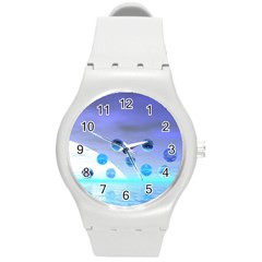 Moonlight Wonder, Abstract Journey To The Unknown Plastic Sport Watch (medium) by DianeClancy