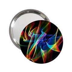 Aurora Ribbons, Abstract Rainbow Veils  Handbag Mirror (2 25 )