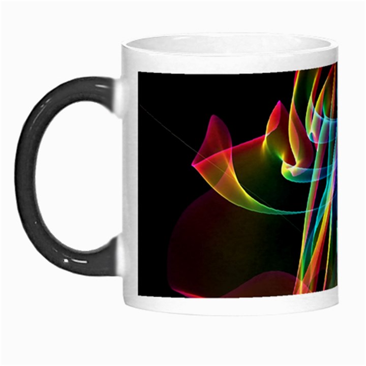 Aurora Ribbons, Abstract Rainbow Veils  Morph Mug