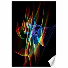 Aurora Ribbons, Abstract Rainbow Veils  Canvas 20  X 30  (unframed)