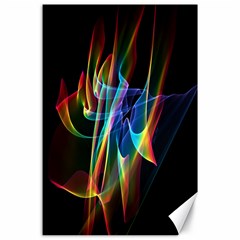 Aurora Ribbons, Abstract Rainbow Veils  Canvas 24  X 36  (unframed)