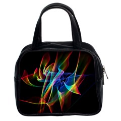 Aurora Ribbons, Abstract Rainbow Veils  Classic Handbag (two Sides) by DianeClancy