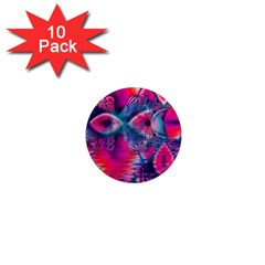 Cosmic Heart Of Fire, Abstract Crystal Palace 1  Mini Button Magnet (10 Pack) by DianeClancy