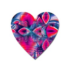 Cosmic Heart Of Fire, Abstract Crystal Palace Magnet (heart) by DianeClancy