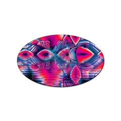 Cosmic Heart Of Fire, Abstract Crystal Palace Sticker 10 Pack (oval) by DianeClancy