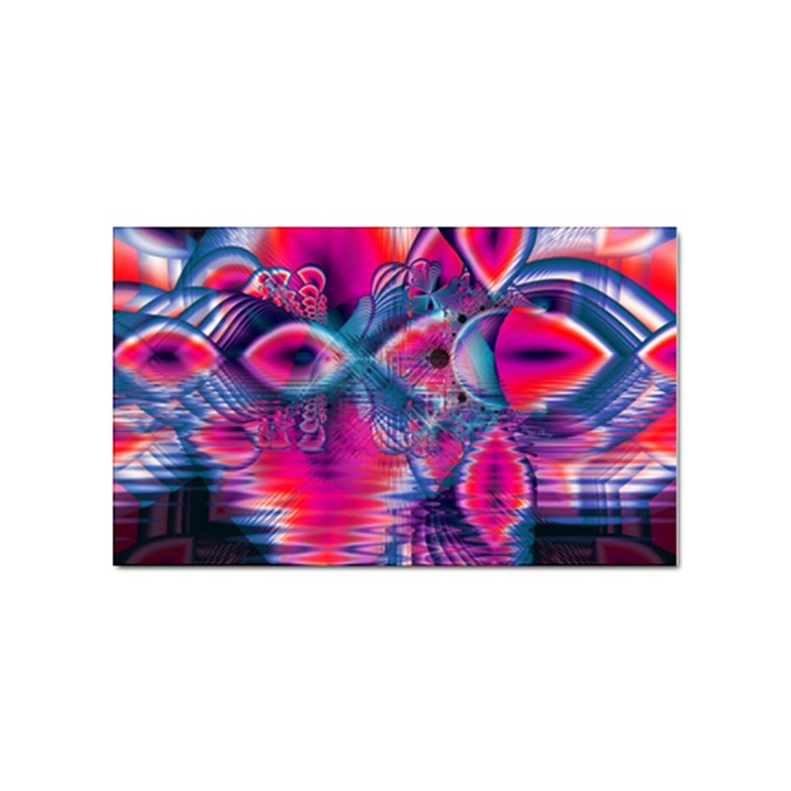 Cosmic Heart of Fire, Abstract Crystal Palace Sticker 100 Pack (Rectangle)