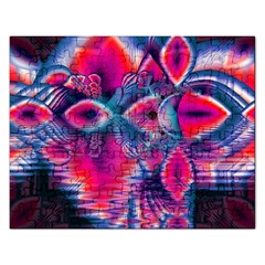 Cosmic Heart Of Fire, Abstract Crystal Palace Jigsaw Puzzle (rectangle) by DianeClancy