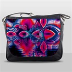 Cosmic Heart of Fire, Abstract Crystal Palace Messenger Bag Front