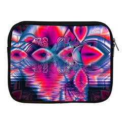 Cosmic Heart Of Fire, Abstract Crystal Palace Apple Ipad Zippered Sleeve by DianeClancy