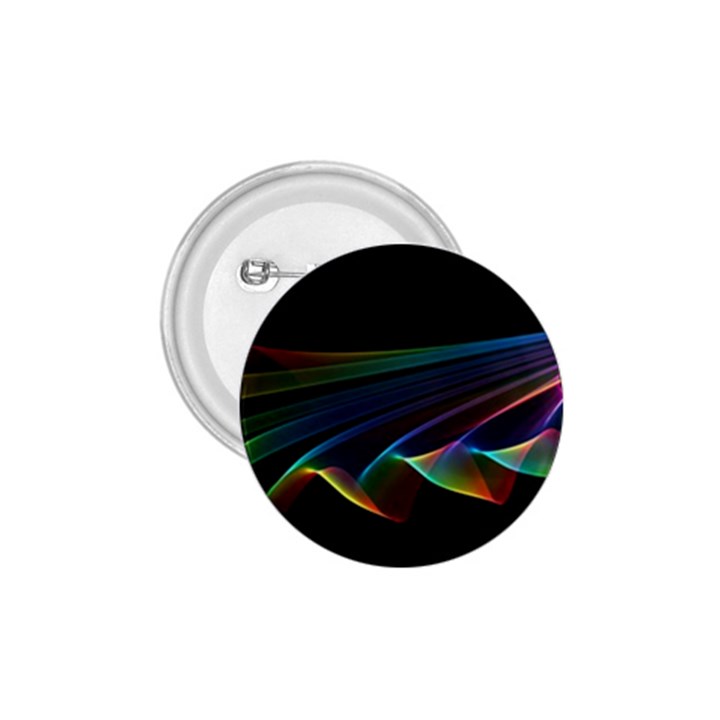  Flowing Fabric of Rainbow Light, Abstract  1.75  Button