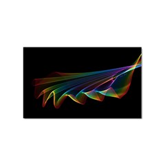  Flowing Fabric Of Rainbow Light, Abstract  Sticker (rectangle) by DianeClancy