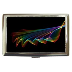  Flowing Fabric Of Rainbow Light, Abstract  Cigarette Money Case