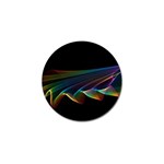  Flowing Fabric of Rainbow Light, Abstract  Golf Ball Marker 4 Pack Front