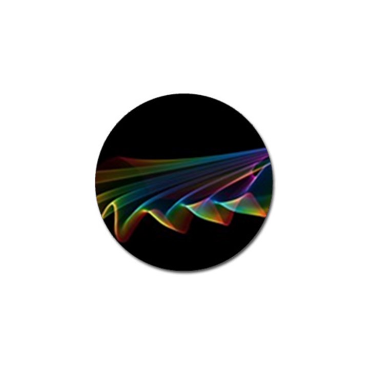  Flowing Fabric of Rainbow Light, Abstract  Golf Ball Marker 4 Pack