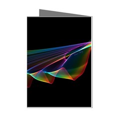  Flowing Fabric Of Rainbow Light, Abstract  Mini Greeting Card (8 Pack) by DianeClancy