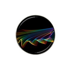  Flowing Fabric Of Rainbow Light, Abstract  Golf Ball Marker 4 Pack (for Hat Clip) by DianeClancy