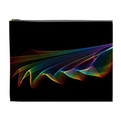  Flowing Fabric Of Rainbow Light, Abstract  Cosmetic Bag (xl)