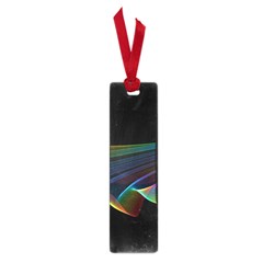  Flowing Fabric Of Rainbow Light, Abstract  Small Bookmark by DianeClancy