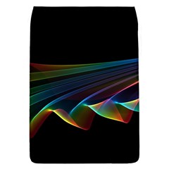  Flowing Fabric Of Rainbow Light, Abstract  Removable Flap Cover (large)