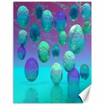 Ocean Dreams, Abstract Aqua Violet Ocean Fantasy Canvas 18  x 24  (Unframed) 17.8 x23.08  Canvas - 1