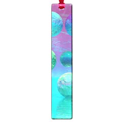 Ocean Dreams, Abstract Aqua Violet Ocean Fantasy Large Bookmark by DianeClancy