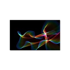 Fluted Cosmic Rafluted Cosmic Rainbow, Abstract Winds Sticker 10 Pack (rectangle) by DianeClancy