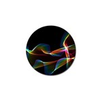 Fluted Cosmic Rafluted Cosmic Rainbow, Abstract Winds Golf Ball Marker Front