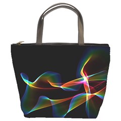 Fluted Cosmic Rafluted Cosmic Rainbow, Abstract Winds Bucket Handbag