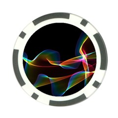 Fluted Cosmic Rafluted Cosmic Rainbow, Abstract Winds Poker Chip (10 Pack)