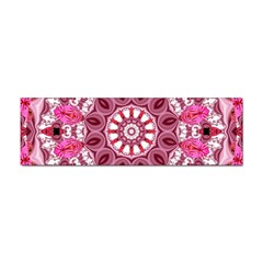 Twirling Pink, Abstract Candy Lace Jewels Mandala  Bumper Sticker