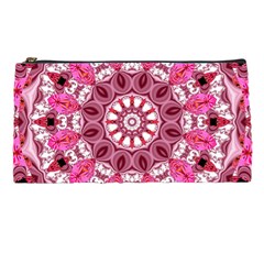 Twirling Pink, Abstract Candy Lace Jewels Mandala  Pencil Case