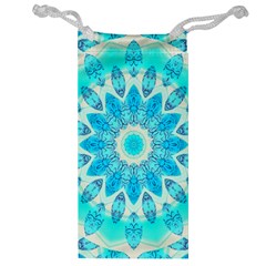 Blue Ice Goddess, Abstract Crystals Of Love Jewelry Bag