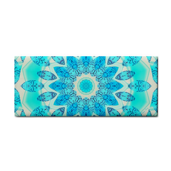 Blue Ice Goddess, Abstract Crystals Of Love Hand Towel