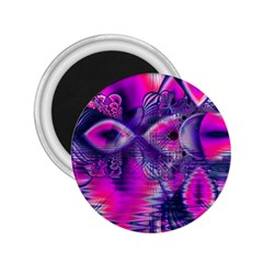 Rose Crystal Palace, Abstract Love Dream  2 25  Button Magnet by DianeClancy