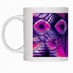 Rose Crystal Palace, Abstract Love Dream  White Coffee Mug by DianeClancy