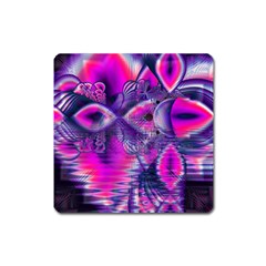 Rose Crystal Palace, Abstract Love Dream  Magnet (square) by DianeClancy