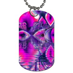 Rose Crystal Palace, Abstract Love Dream  Dog Tag (one Sided)